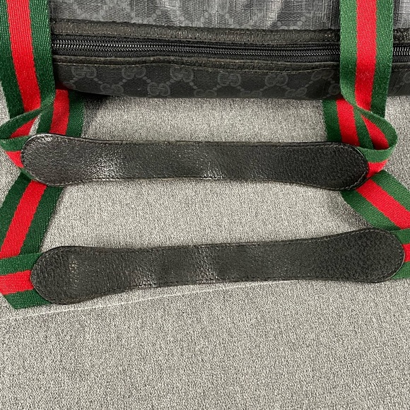 🐃GUCCI ACCESSORY GG SUPREME LARGE WEB CANVAS BAG🐃 - Picture 4 of 9